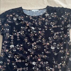 Ricki’s floral Black Top